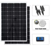 500W Solar Panel Kit 12V Generator Battery Charger Power Mono Regulator 2x250W