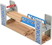 UTHCLO 1Set Wooden Raised Bridge for Train Track Model for Creative Play Compatible with All Railway for Aged Easy Assembly and Fun Learning