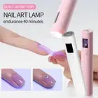 Mini Nail Lamp UV LED Light Portable Nail Polish Gel Dryer Curing Lamp Hand F8B8