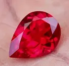 AAA 16 CT Natural Flawless Mozambique Blood Red Ruby Pear Loose Cut Gemstone