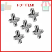 Anwenk Standard 1/4"-20 Male to 1/4"-20 Male Threaded Tripod Screw Adapter Stand