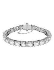 [Swarovski] Matrix Bracelet Square Cut Small Rhodium Plated in White