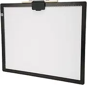 Denash LED Light Pad, Magnet Clamp/Holder 5V/2A Even Illumination A3 6 Levels Adjustment Tracing Light Box for Rhinestone Painting, Denash21ga70fdsq
