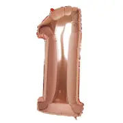 1 pc Rose Gold 40" NUMBERS Festive Mylar Foil Balloon Party Birthday Decorations