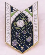 Dungeons & Dragons enamel pin - Dungeon Master - Australian Stock Free AU Post