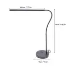 LED Desk Lamp Folding Stepless Dimmable 3 Color Temperatures 3000K-6000K Goo BT5