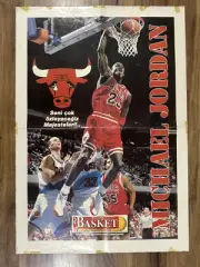 MICHAEL JORDAN RAREST VINTAGE Middle East TURKISH MAGAZINE GIFT POSTER