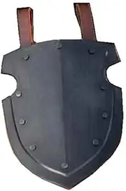 [MEDIEVAL CRAFT] Dark Captain Belt Shields Metal Thigh Armor Black
