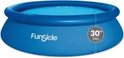 Funsicle 10' x 30" QuickSet Inflatable Ring Top Outdoor Above Ground Pool w/Pump