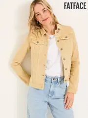 FatFace Tasha Dark Yellow Denim Jacket (E84402) | $136
