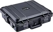 Lykus HC-4110 Waterproof Hard Case with Foam, Interior Size 41x36x13 cm, Suitable for Laptop, Tablet, Electronics and More