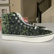 Vans Sk8-Hi Comfycush Black Leopard Skate Shoe Men's 10 Punk Rock