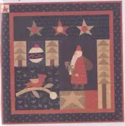Holly Jolly Christmas - applique & pieced Christmas wall quilt PATTERN