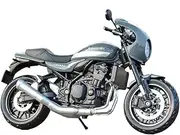 Motorcycle Model with Steering Movable Stand for &900RS Cafe 1:12 Alloy Sports Motorcycle Model Simulation Diecasts Metal Toy Racing Motorcycle Model Gifts(Gray)
