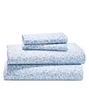Sky Leopard Sateen Sheet Set, King - Exclusive