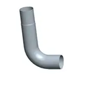 BESTfit 8 Inch Long Drop Elbow For Peterbilt 378, 379