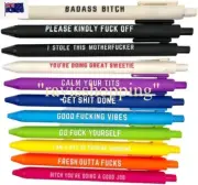 11 Different Swear Word Pens Funny Cuss Adult Offensive Practical Joke Ballpoint