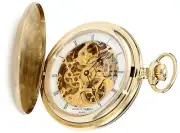 New Charles-Hubert Paris Mechanical Pocket Watch with Chain