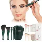 Clean Shell Case Makeup Brush Set Cosmetic Brushes with Mirror Eyeshadow Brush