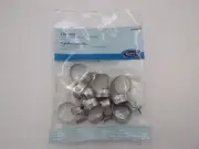 6 Packs Kenney Clip-On Ring Silver 3/4" 14 rings Per Pack 810466020