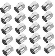 Zerodeko 20Pcs Stainless Steel Tire Valve Stem Caps Kit Durable Automotive Tire Air Covers for Cars Trucks Bikes Reliable Protection Against Debris Valve Damage Fit
