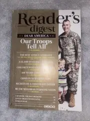 READER'S DIGEST MAGAZINE." OUR TROOPS TELL ALL" FEBRUARY, 2015 160 PAGES