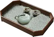 Serving Tray Decor,Fruit and Snack Trays | Decorative Tray for Home Decor, Fruit Serving Tray Begonia Embossing for Coffee Table Decor Centerpiece Kitchen Counter