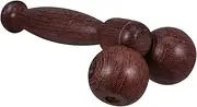 Beavorty Double Ball Massager Neck Exerciser Wooden Muscle Roller Fitness Roller Ball Safemend Roller Massage Stick Roller Body Massager Tool Leg Rollers Cosmetic Meat