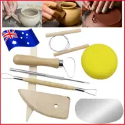 8Pcs Clay Sculpting Carving Pottery Tool Set Kit Modelling DIY Tools HOT