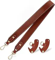 SAFIGLE 1 Set Replacement Bag Strap Wide Leather Shoulder Purse Strap for Easy Installation and Comfortable Use Classic Color for Bag Making and Repair