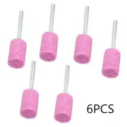 6x 3mm Shank Abrasive Mounted Grind Stone For Jade Wood Metal for MOLD