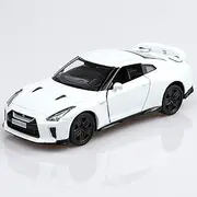 TOKAXI 1/36 Scale Nissan GTR R35 Diecast Model Cars,Pull Back Vehicles Nissan GTR Toy Cars,Cars Gifts for Boys Girls(White