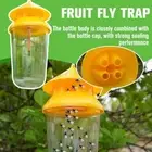 Fruit Fly Trap Killer Yellow Plastic Drosophila Trap Anti Fly Fruit ч^ Fly P3G6
