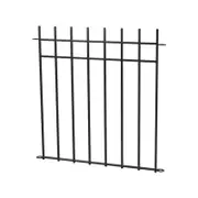 Peak 860mm Black Steel No-Dig Fencing Manchester Fence Panel