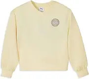[PUMA] Girls' Long Sleeve Sweater, Crewneck Pullover, Soft Knit Fabric