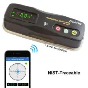 Digi-Pas Smart Machinist Digital Level 6" 2-Axis NIST-Traceable Aluminum Black