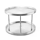 Organized For Kitchen Stainless Steel Spice Rack Turntable for Storage