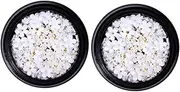 LOLIPPYY 2Pcs Flower Nail Art Decorations DIY Manicure Charms for Natural Artificial Nails Nail Accessory for Women Nail Art Lovers