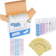 (50 pack, Lip Balm Container Tubes) - Lip Balm Container Tubes - 50-Pack - DIY - Translucent - 3/16 Oz (5.5 ml) - Including 50 Writeable & 50 Printed Lip Balm Stickers - Twist Mechanism and a Cap - Empty - Make Natural Lip Balm