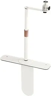 Durable Alloy Steel Projector Stand 360° Rotation Adjustable Projector Mount Holder for Home Office Sofa Bedside (White)