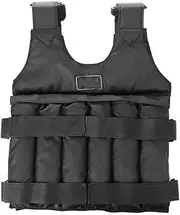 Adjustable Weighted Vest No Fill Loading Weights Waistcoat Vest for Boxing Training Running Workout Fitness Equipment,50kg