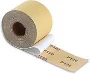 [SPEEDWOX] 120 Grit Sandpaper Roll Self Adhesive PSA Stickyback Sand Paper 2-3/4" Wide 10 Yard Long Sandpaper Sheets for Automotive & Woodworking Air File Long Board Sanders Metal Plastic Sanding Blocks