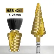 Multi Size Step Drill Bit Set for 6 25mm Holes in Wood Iron Aluminum Alloy