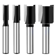 1pc 8mm Shank Carbide Tipped Double Flute Straight Cut Router Bit for groove