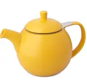 FORLIFE Curve Teapot with Infuser, 24-Ounce, Mandarin