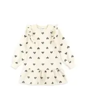 Miles The Label Girls' Heart Print Knit Dress - Little Kid