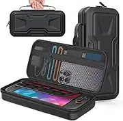 FYOUNG Carrying Case for Switch 2 2025, Protective Hard Shell Portable Travel Carry Handbag Full Case Accessories Compatible with Switch/ Switch 2, Card Slots, Fix Strap& Large Capacity Design
