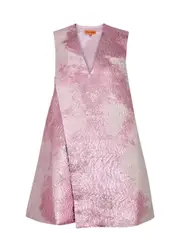 Stine Goya Tamar Wrap-effect Cloqué Mini Dress - Light Pink - XS (UK6 / XS) XS (UK6 / XS)