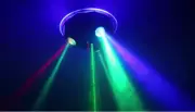LED Laser Light RGBY 48 Patterns Gobos KTV Lighting Activated Sound Light 4 in 1