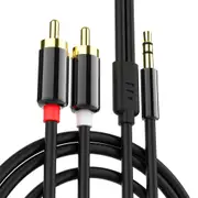 ACL 3.0 meter 3.5mm to 2RCA Audio Auxiliary Adapter Stereo Splitter Cable AUX RCA Y Cord for Smartphone Speakers Tablet HDTV MP3 Player